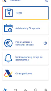 Agencia Tributaria screenshot