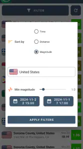 Alertas Sísmicas y Rastreador screenshot