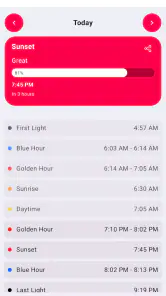 Alpenglow: Sunset Predictions screenshot