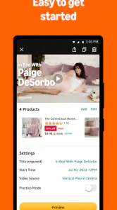 Amazon Live Creator App screenshot