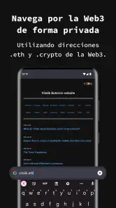 aplicación navegador privado screenshot