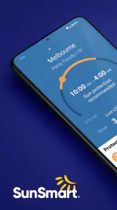 Aplicación SunSmart Global UV screenshot