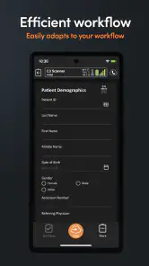 Aplicación ultrasonido Clarius screenshot