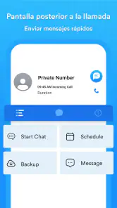 App de mensajería y SMS segura screenshot