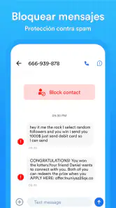 App de mensajería y SMS segura screenshot