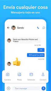 App de mensajería y SMS segura screenshot