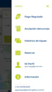 Apparkya Parquímetro y parking screenshot