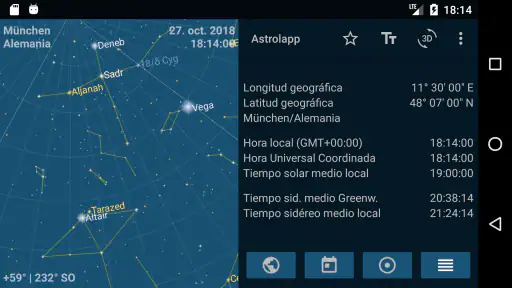 Astrolapp mapa de estrellas screenshot