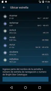 Astrolapp mapa de estrellas screenshot