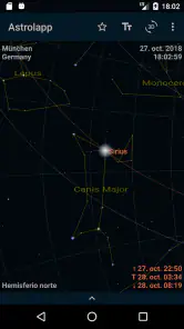 Astrolapp mapa de estrellas screenshot