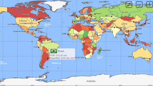 Atlas mundial MxGeo Pro screenshot