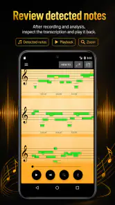 Audio a Partitura y MIDI screenshot