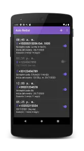 Auto rellamada screenshot