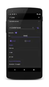 Auto rellamada screenshot