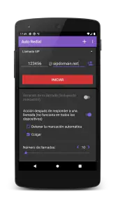 Auto rellamada screenshot