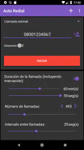 Auto rellamada screenshot