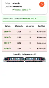 Bilbao Go: Horarios Transporte screenshot