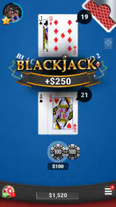 Blackjack 21 Casino Card Game screenshot