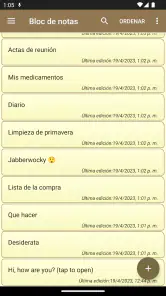 Bloc de notas - notas simples screenshot