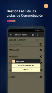 Bloc de notas – Notas y listas screenshot