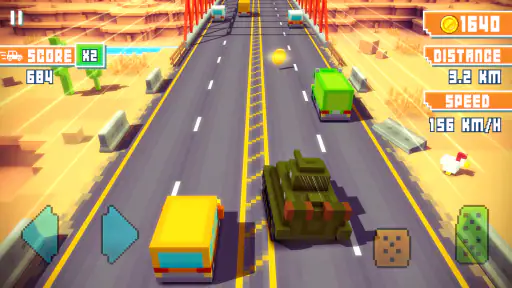 Blocky Highway: Traffic Racing screenshot