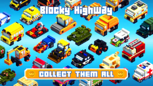 Blocky Highway: Traffic Racing screenshot