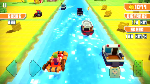 Blocky Highway: Traffic Racing screenshot