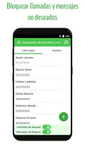Bloqueador de llamadas y SMS screenshot