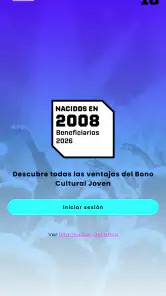 Bono Cultural Joven 2026 screenshot