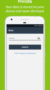 Briar screenshot