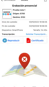 Burovoz grabar llamadas screenshot