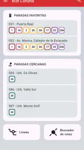 Bus Coruña screenshot