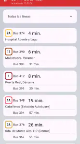 Bus Coruña screenshot