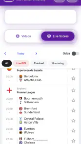 Buz Tv Football & Sports Score screenshot
