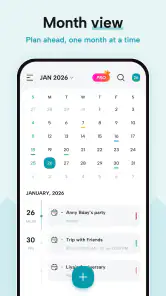 Calendar 2026 screenshot