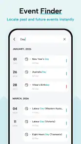 Calendar 2026 screenshot