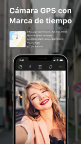 Cámara con Ubicación y Tiempo screenshot