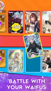 Cards of Waifu: Collect & Duel screenshot