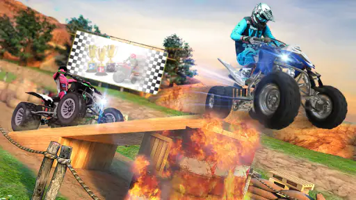 carrera de cuatriciclos atv screenshot