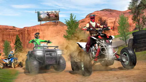 carrera de cuatriciclos atv screenshot