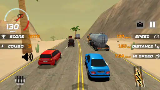 Carreras de coches de tráfico screenshot