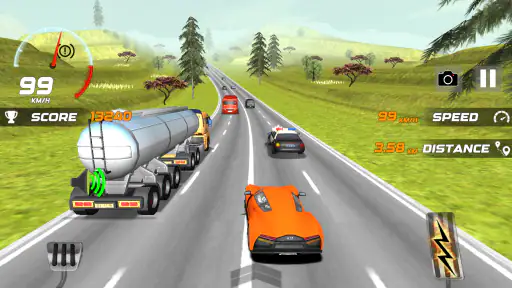 Carreras de coches de tráfico screenshot