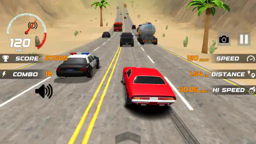 Carreras de coches de tráfico screenshot