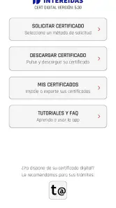 Certificado Digital con DNI screenshot