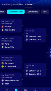 Champions League oficial screenshot