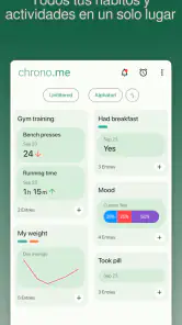 chrono.me - Rastrea tu vida screenshot