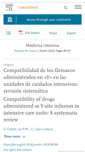 Compatibilidad fármacos IV Lit screenshot