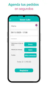 Confitería - agenda screenshot