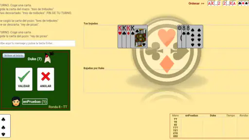 Continental (juego de cartas) screenshot