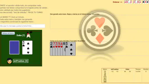 Continental (juego de cartas) screenshot